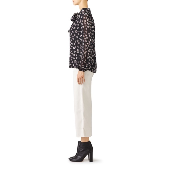 TORY BURCH • Emma Bow Floral Blouse - Picture 3 of 5